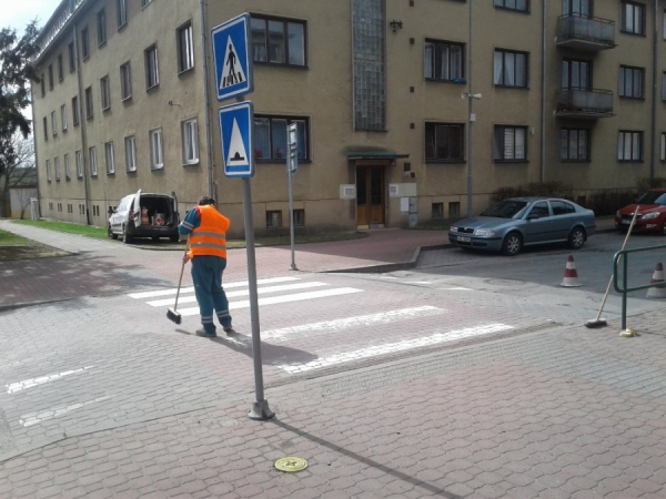 Nově malujeme přechody pro chodce